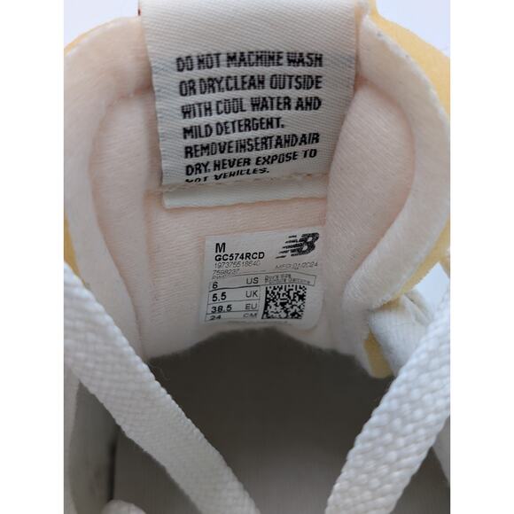 New Balance 574 NB Beige Grey Unisex Size 6 Lifestyle Casual Lifestyle Shoes - Picture 4 of 6